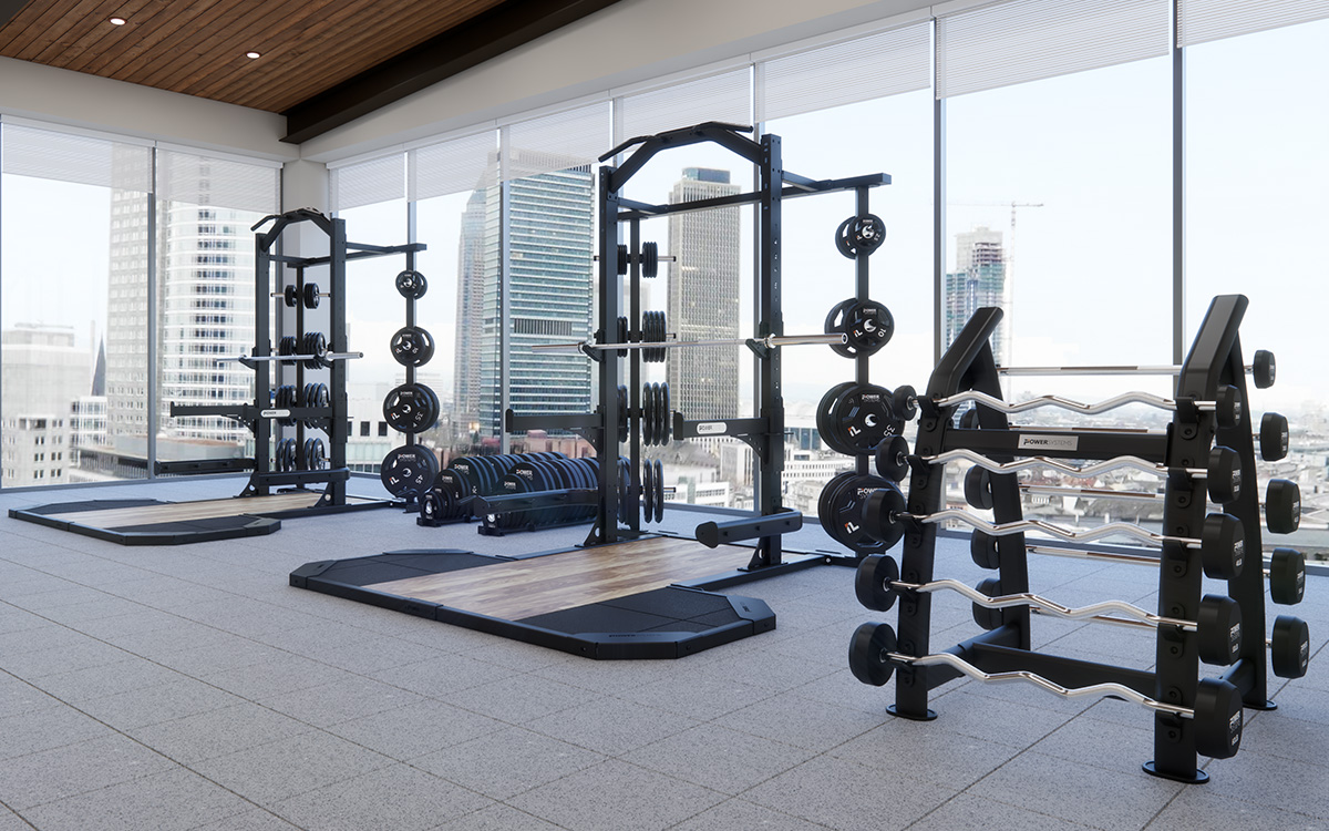 Country Club Weight Room Strength Racks